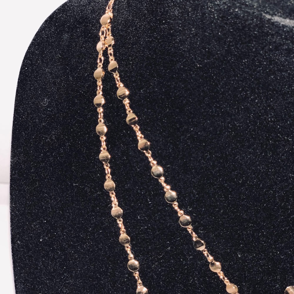 Liz Claiborne gold layered necklace
